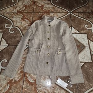 Charter Club Cable Cotton Knit jacket